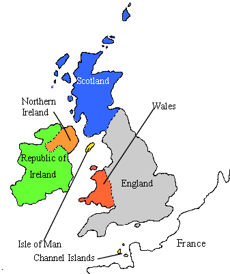 Map of the British Isles