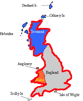 Map of Great Britain