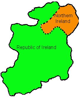 Map of Ireland