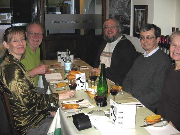 Clockwise from  left: Stephanie, Mike Lyle, Graeme Thomas, Harvey Van Sickle, Katy Jennison 