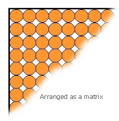 Matrix of pennies